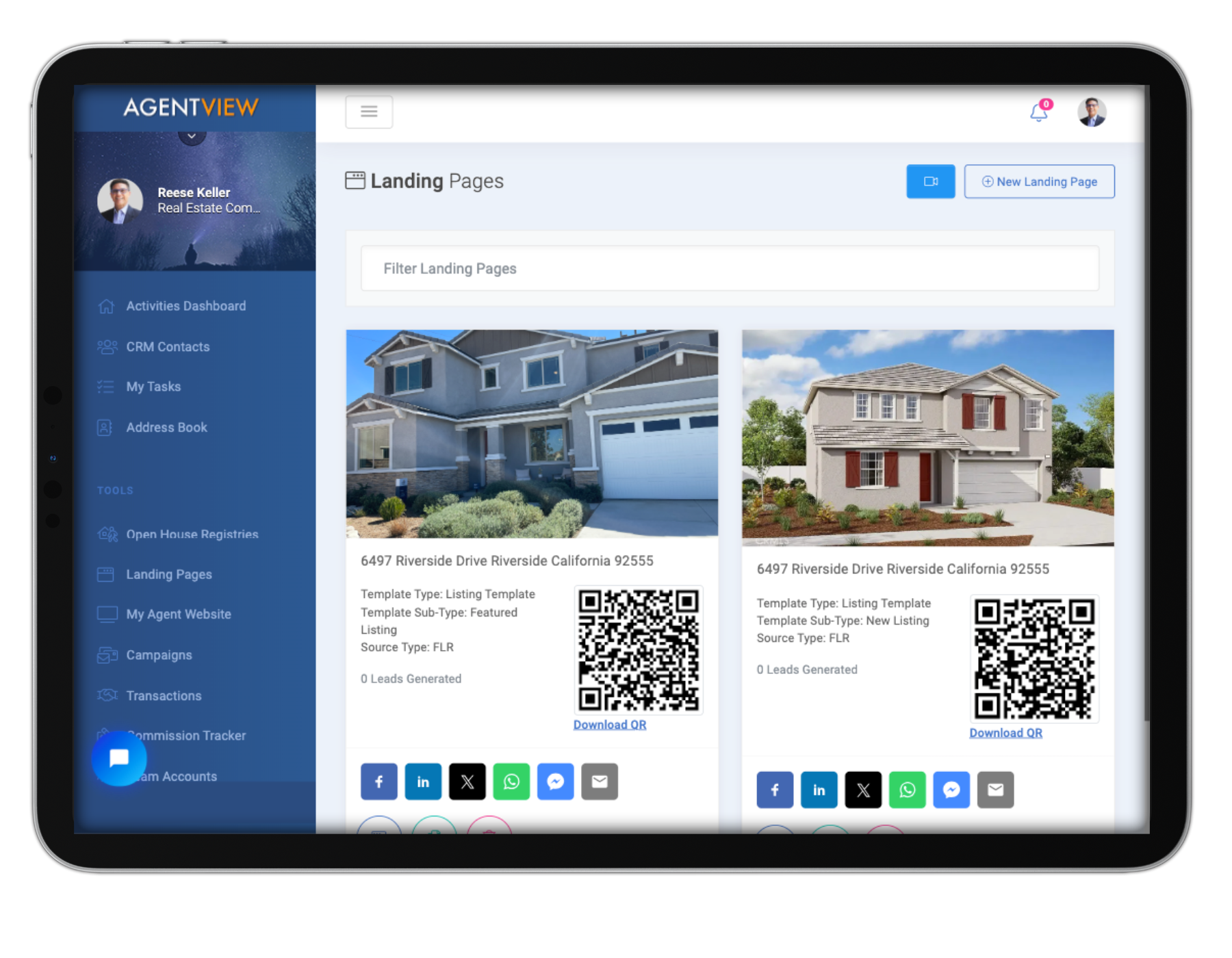 Personalized Real Estate Landing Pages